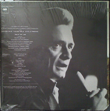 Johnny Cash Accompanied By The Tennessee Three : I Walk The Line (Original Soundtrack Recording) (LP, Album, San)