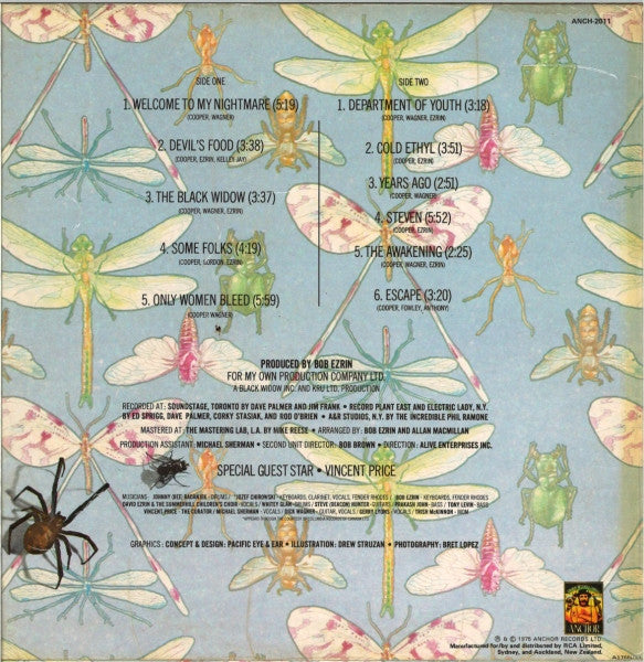 Alice Cooper (2) : Welcome To My Nightmare (LP, Album, RE, Bla)