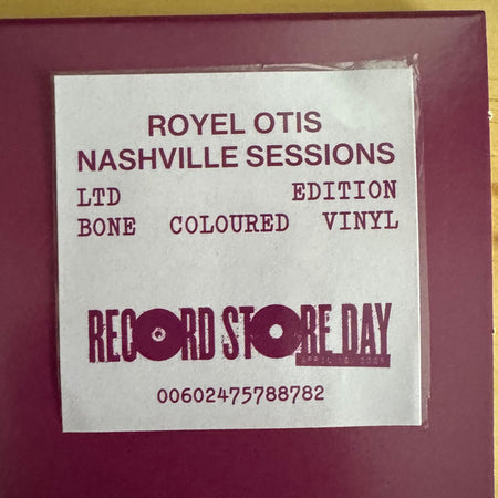 Royel Otis : Nashville Sessions (10", EP, RSD, Ltd, Bon)