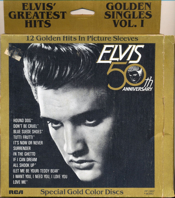 Elvis Presley : Elvis' Greatest Hits - Golden Singles Vol. I (7", Single, Mono, Styrene + 7", Single, Mono, Styr)