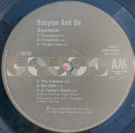 Squeeze (2) : Babylon And On (LP, Album)