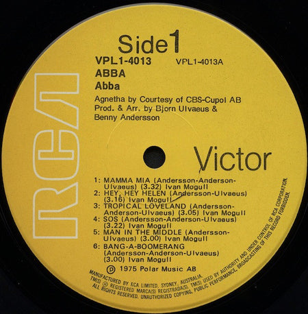 ABBA : ABBA (LP, Album, Yel)