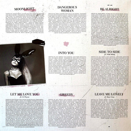 Ariana Grande : Dangerous Woman (2xLP, Album, RE, Pin)