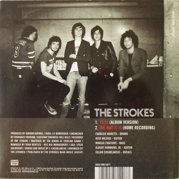 The Strokes : 12:51 (7", Single, Red)