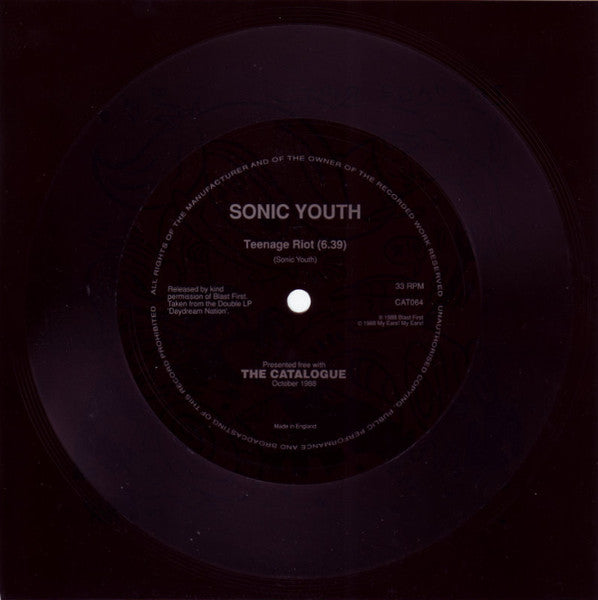 Sonic Youth : Teenage Riot (Flexi, 7", Shape, S/Sided)