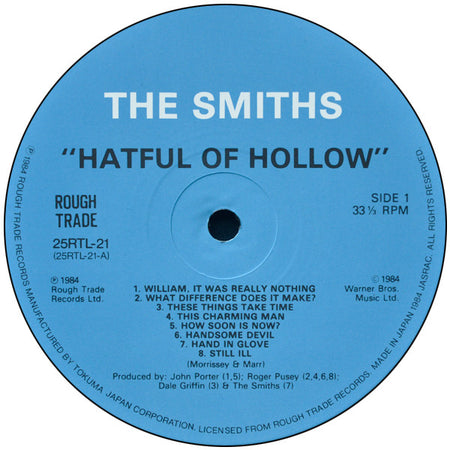 The Smiths : Hatful Of Hollow (LP, Comp, Gat)