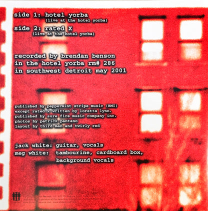 The White Stripes : Hotel Yorba (7", RSD, Single, Ltd, RE, Red)
