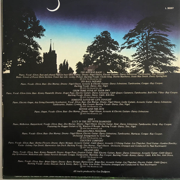 Elton John : Greatest Hits Volume II (LP, Comp)