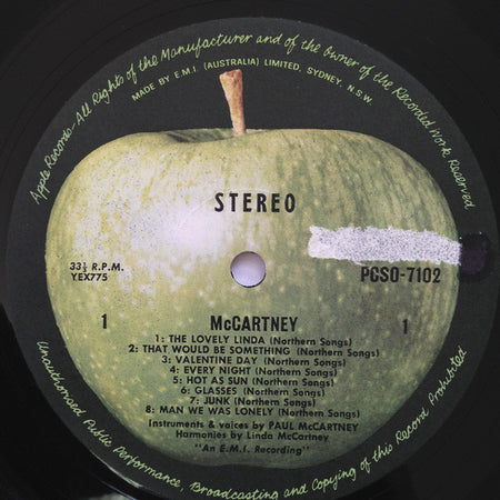 McCartney* : McCartney (LP, Album, 1st)