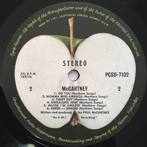 McCartney* : McCartney (LP, Album, 1st)