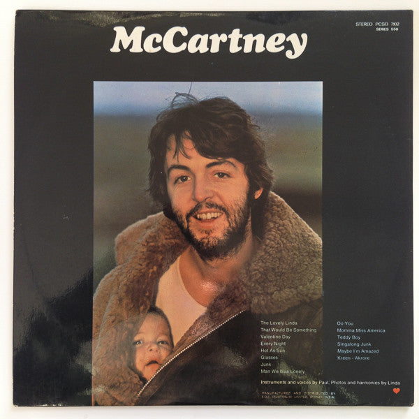 McCartney* : McCartney (LP, Album, 1st)