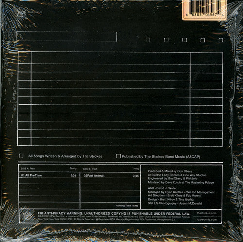 The Strokes : All The Time (7", Single, Ltd)