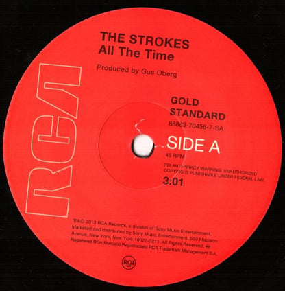 The Strokes : All The Time (7", Single, Ltd)