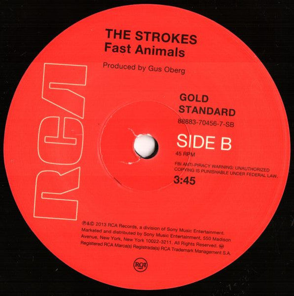 The Strokes : All The Time (7", Single, Ltd)