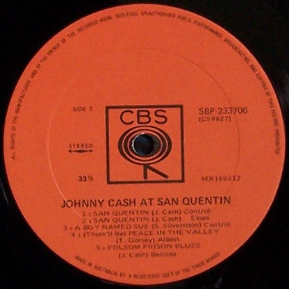 Johnny Cash : Johnny Cash At San Quentin (LP, Album)