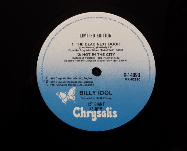 Billy Idol : Eyes Without A Face (12", Single, Ltd)