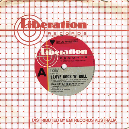 Joan Jett & The Blackhearts : I Love Rock 'N' Roll (7", Single)