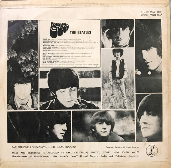 The Beatles : Rubber Soul (LP, Album, Mono)