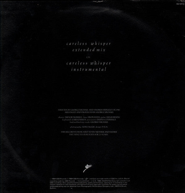 George Michael : Careless Whisper (12")