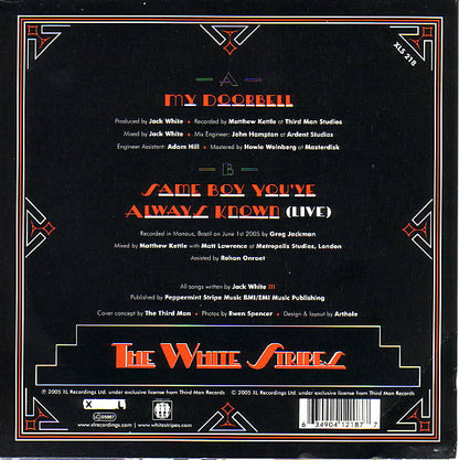 The White Stripes : My Doorbell (7", Single, Whi)