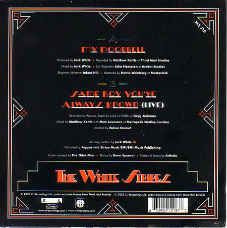 The White Stripes : My Doorbell (7", Single, Whi)