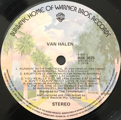 Van Halen : Van Halen (LP, Album)
