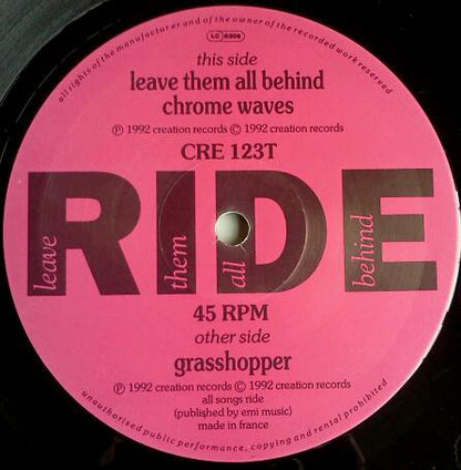 Ride : Leave Them All Behind (12", Single)
