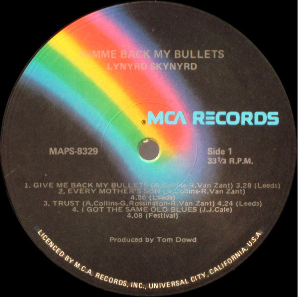 Lynyrd Skynyrd : Gimme Back My Bullets (LP, Album)