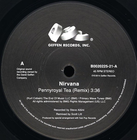 Nirvana : Pennyroyal Tea (7", RSD, Single, RE)