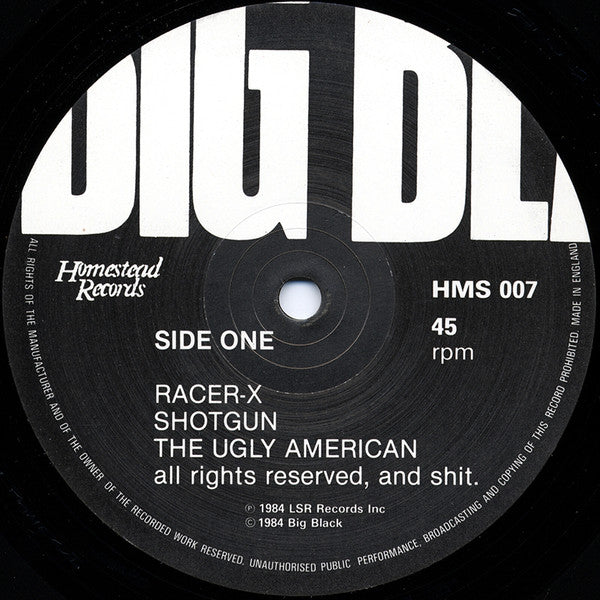 Big Black : Racer-X (12", EP)