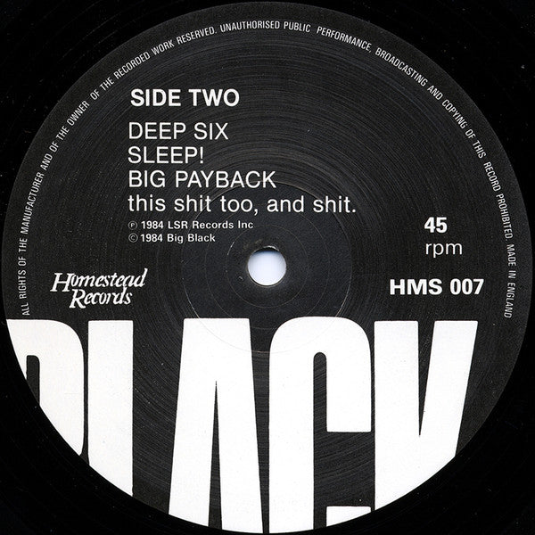 Big Black : Racer-X (12", EP)