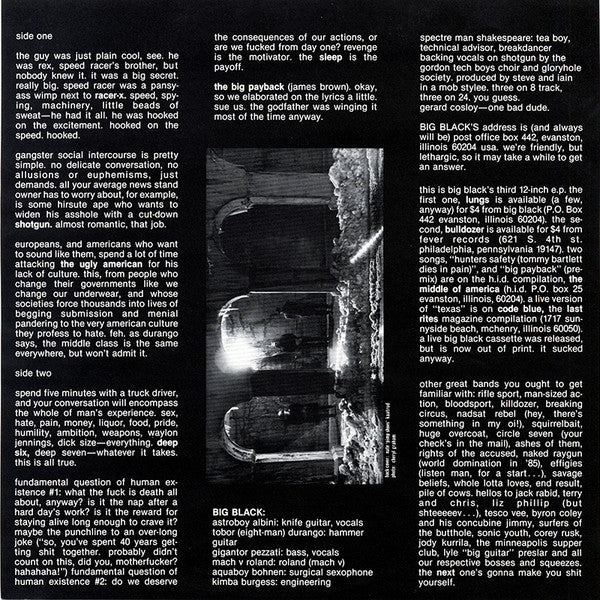 Big Black : Racer-X (12", EP)