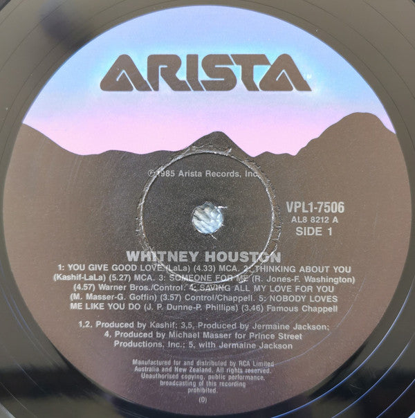 Whitney Houston : Whitney Houston (LP, Album)