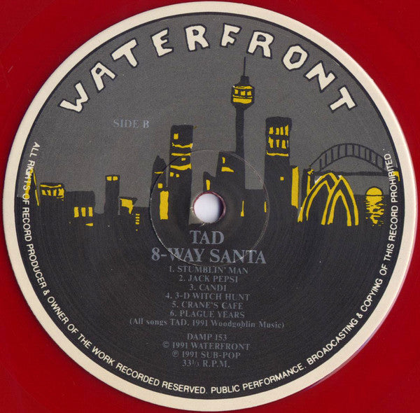 Tad : 8-Way Santa (LP, Album, Red)