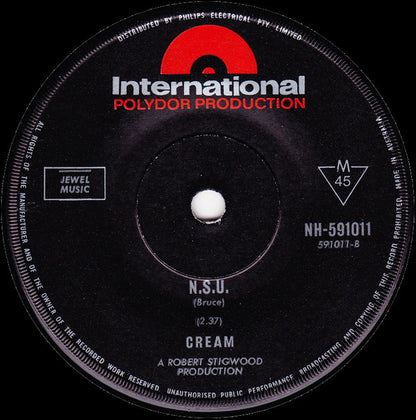 Cream (2) : I Feel Free (7", Single, Mono)