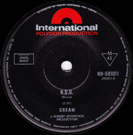 Cream (2) : I Feel Free (7", Single, Mono)