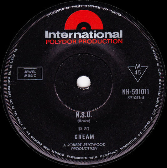 Cream (2) : I Feel Free (7", Single, Mono)