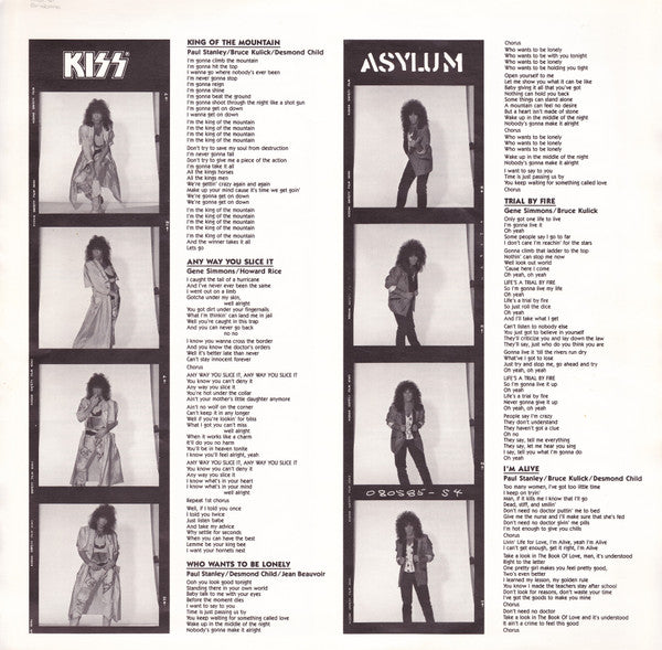 Kiss : Asylum (LP, Album)