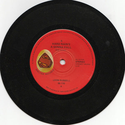 Leon Russell : A Hard Rains Gonna Fall (7", Single)