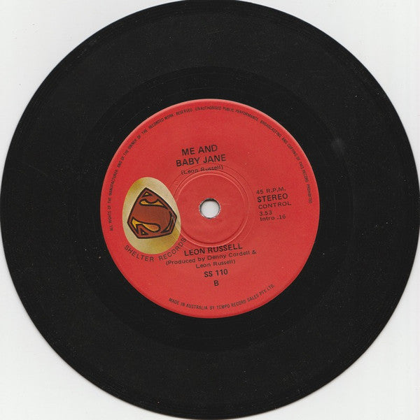 Leon Russell : A Hard Rains Gonna Fall (7", Single)