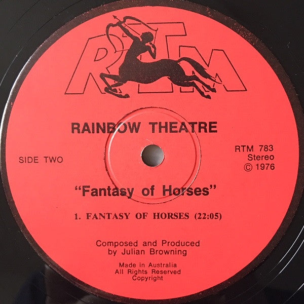 Rainbow Theatre : Fantasy of Horses (LP)
