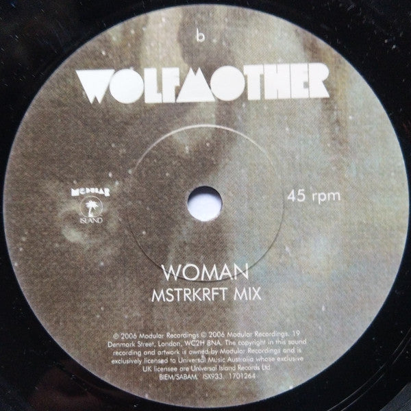 Wolfmother : Woman (7", Single)
