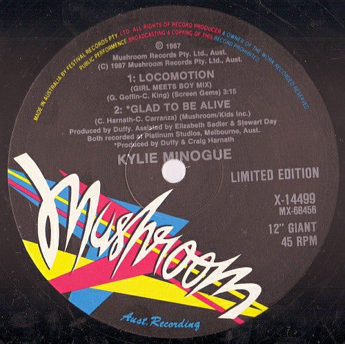 Kylie* : Locomotion - Chugga-Motion Mix (12", Single, Ltd)