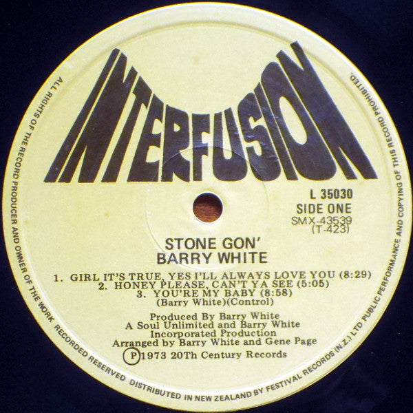 Barry White : Stone Gon' (LP, Album)