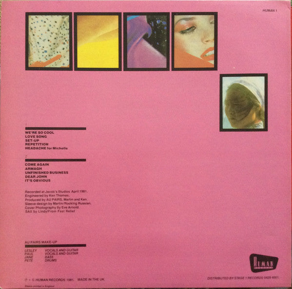 Au Pairs : Playing With A Different Sex (LP, Album)