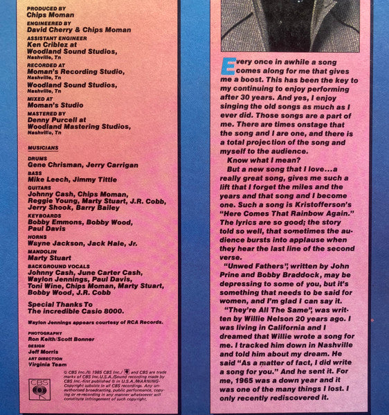 Johnny Cash : Rainbow (LP, Album)