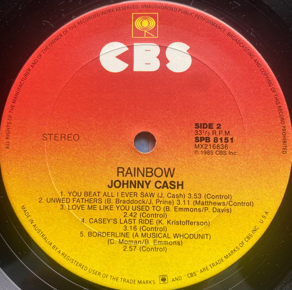 Johnny Cash : Rainbow (LP, Album)