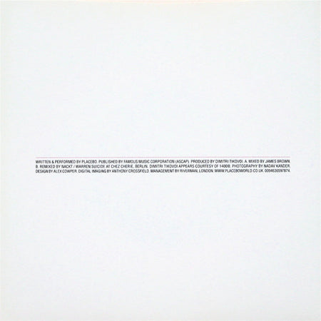 Placebo : Infra-Red (7", Single, Ltd, Whi)