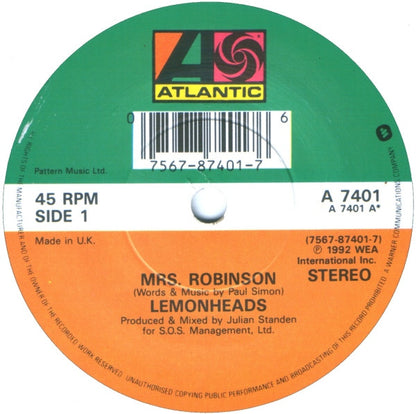 Lemonheads* : Mrs. Robinson / Being Around (7", Single)