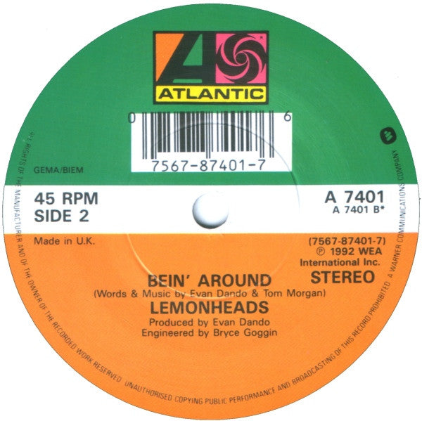 Lemonheads* : Mrs. Robinson / Being Around (7", Single)